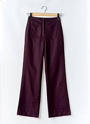 Pantalon flare taille basse taille basse violet SOI PARIS femme