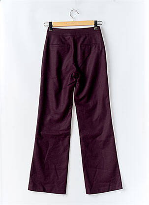 Pantalon flare taille basse taille basse violet SOI PARIS femme