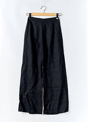 Pantalon large tissage crêpe taille haute noir FAITHFULL THE BRAND femme