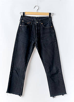 Jeans coupe droite taille haute taille haute noir LEVI'S femme