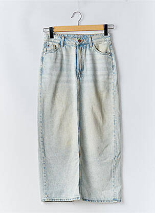 Jupe longue coupe droite bleu & DENIM femme