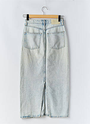 Jupe longue coupe droite bleu & DENIM femme