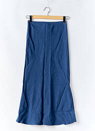 Jupe longue tissage crêpe bleu AGNES B femme