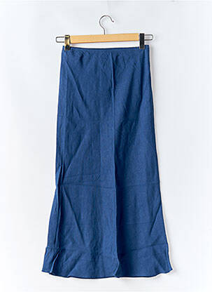 Jupe longue tissage crêpe bleu AGNES B femme