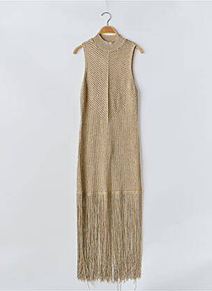 Robe pull col col montant sans manche or H&M femme