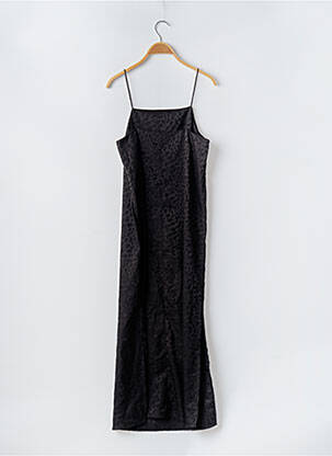 Robe longue coupe fluide fines bretelles noir LA REDOUTE femme