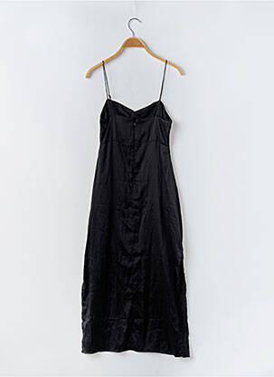 Robe mi-longue coupe fluide fines bretelles noir MAGALI PASCAL femme