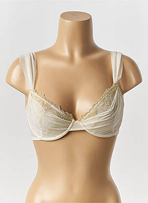 Soutien-gorge légère et transparente haut soutien-gorge emboitant beige CRÈME SU femme