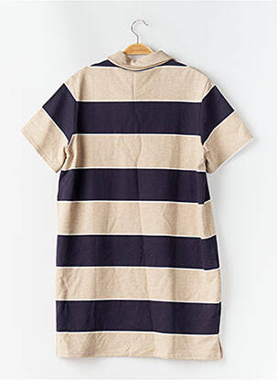 Robe courte manches courtes manches courtes bleu BALZAC femme