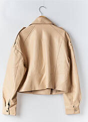 Veste simili cuir beige PARISIENNE ET ALORS pour femme seconde vue