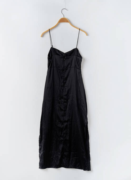 Robe mi-longue coupe fluide fines bretelles noir MAGALI PASCAL femme