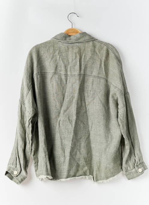 Chemise manches longues vert ZARA pour homme