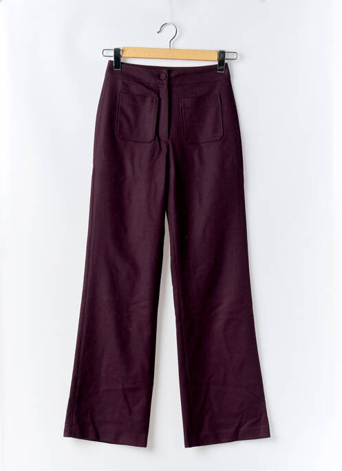 Pantalon flare violet SOI PARIS pour femme