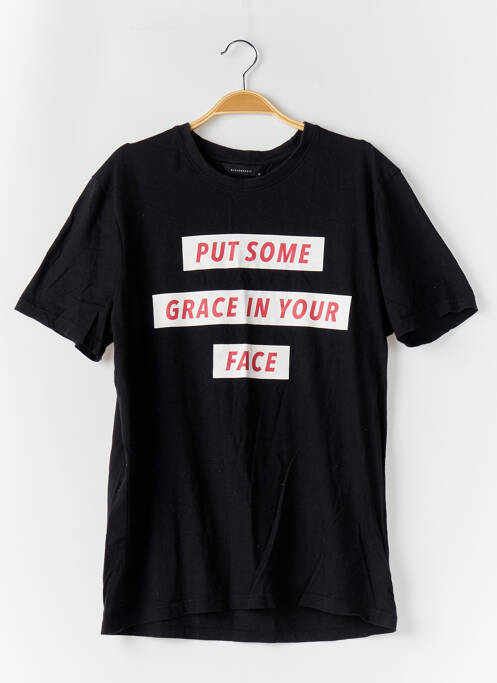 T-shirt noir ELEVEN PARIS pour homme