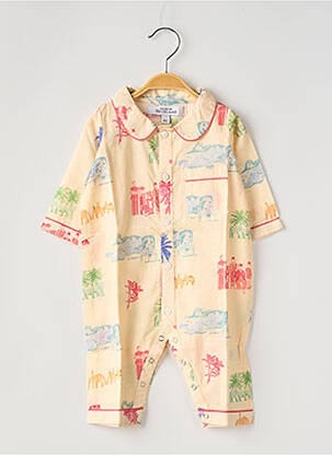 Pyjama imprimé fantaisie jaune HOUSE OF PENJELAJAH enfant