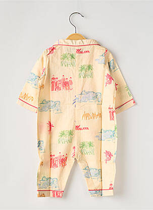 Pyjama imprimé fantaisie jaune HOUSE OF PENJELAJAH enfant