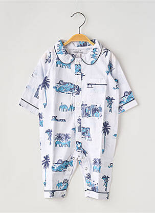 Pyjama manches longues bleu HOUSE OF PENJELAJAH enfant