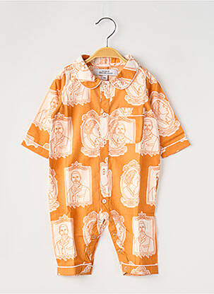 Pyjama imprimé fantaisie orange HOUSE OF PENJELAJAH enfant
