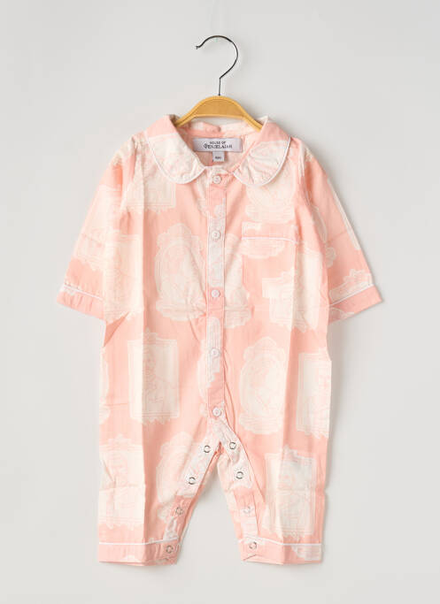 Pyjama manches longues rose HOUSE OF PENJELAJAH enfant