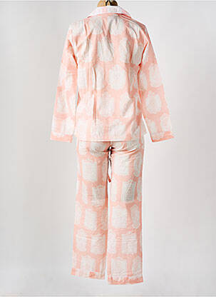 Pyjama coupe droite rose HOUSE OF PENJELAJAH femme