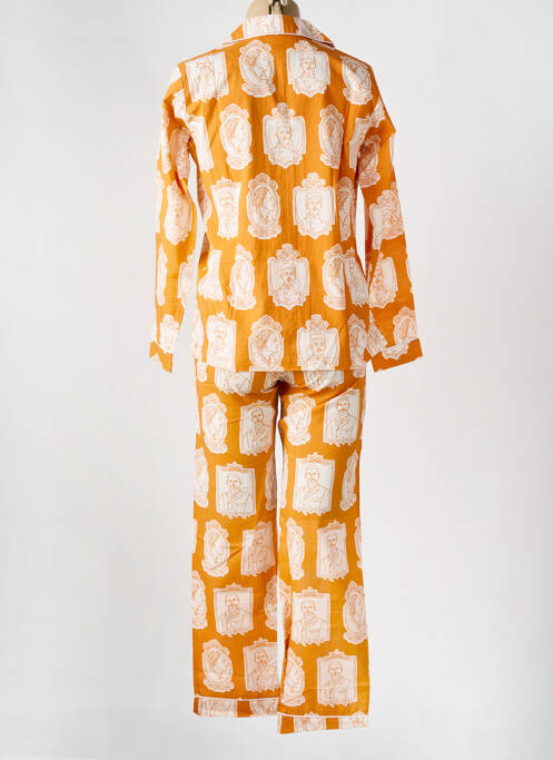 Pyjama jaune HOUSE OF PENJELAJAH pour femme