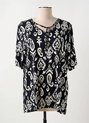 T-shirt imprimé fantaisie manches courtes noir CECIL femme
