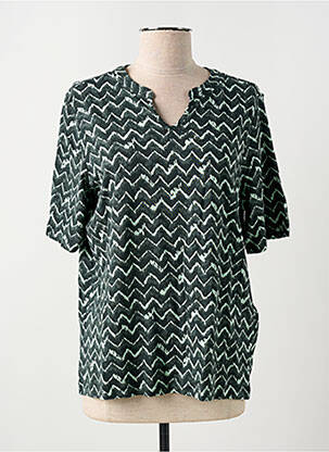 T-shirt imprimé fantaisie manches courtes vert CECIL femme