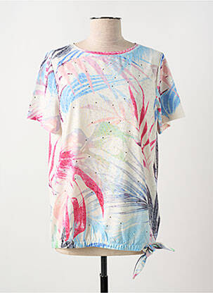 T-shirt sérigraphie manches courtes bleu CECIL femme