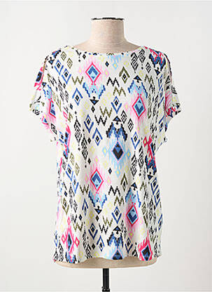 T-shirt stretch manches courtes blanc CECIL femme
