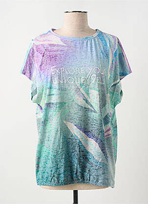 T-shirt imprimé fantaisie manches courtes violet CECIL femme