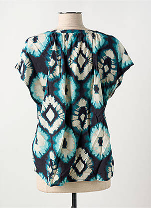 Blouse manches courtes manches courtes bleu CREAM femme