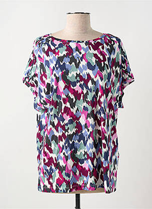 T-shirt coupe droite manches courtes violet CECIL femme