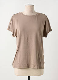 T-shirt stretch manches courtes marron STREET ONE femme
