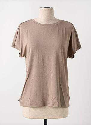 T-shirt stretch manches courtes marron STREET ONE femme