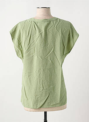 Blouse manches courtes manches courtes vert CREAM femme
