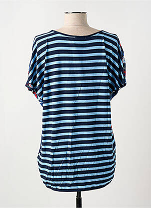 T-shirt col v manches courtes bleu CECIL femme