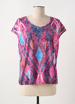 T-shirt imprimé fantaisie manches courtes rose STREET ONE femme