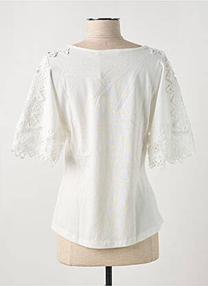 T-shirt stretch manches courtes beige CREAM femme