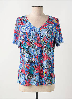 T-shirt imprimé fantaisie manches courtes bleu DIANE LAURY femme