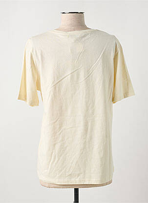 T-shirt sérigraphie floquée manches courtes beige TRAMONTANA femme