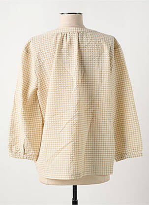 Chemisier tissage crêpe manches 3/4 beige STREET ONE femme