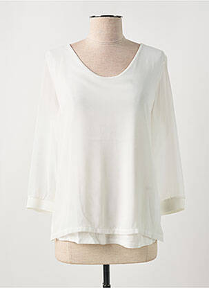 Blouse légère et transparente manches 3/4 blanc STREET ONE femme