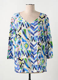 Blouse manches 3/4 manches 3/4 bleu STREET ONE femme