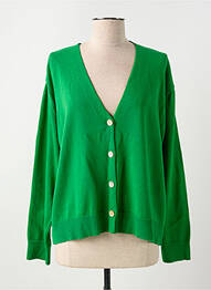Gilet manches longues stretch vert SIGNE NATURE femme