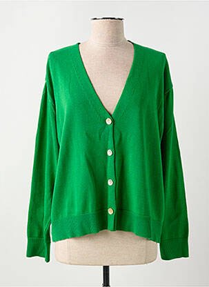 Gilet manches longues stretch vert SIGNE NATURE femme