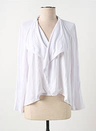 Gilet manches longues stretch blanc FELINO femme