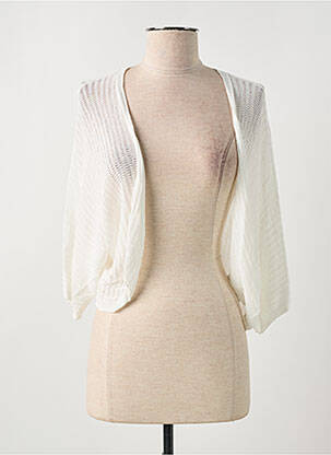 Gilet manches longues manches 3/4 blanc CREAM femme