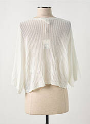 Gilet manches longues blanc CREAM pour femme seconde vue
