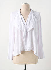 Gilet manches longues blanc FELINO pour femme seconde vue