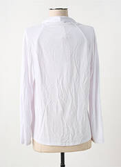 Gilet manches longues blanc FELINO pour femme seconde vue